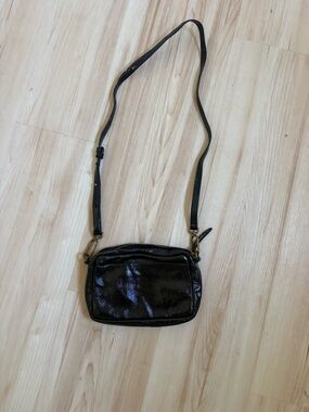 Madewell Black Patent Crossbody Bag -